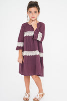 Burgundy Lace Shift Dress Dress Yo Baby Wholesale 
