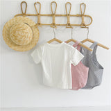 Checked Overalls & T-Shirt Set Dress Yo Baby Wholesale 