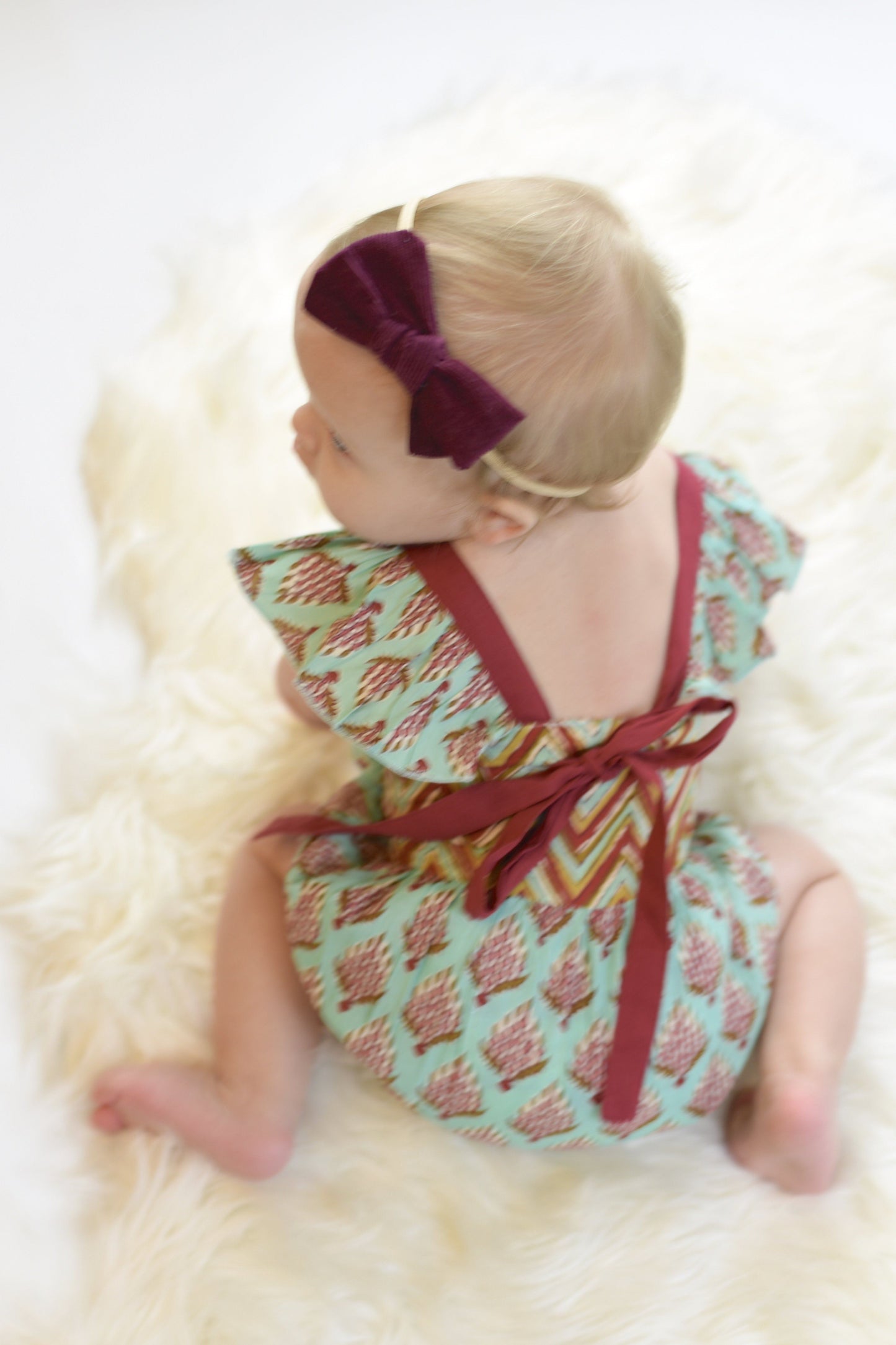 Chevron And Floral Romper Dress Yo Baby Wholesale 