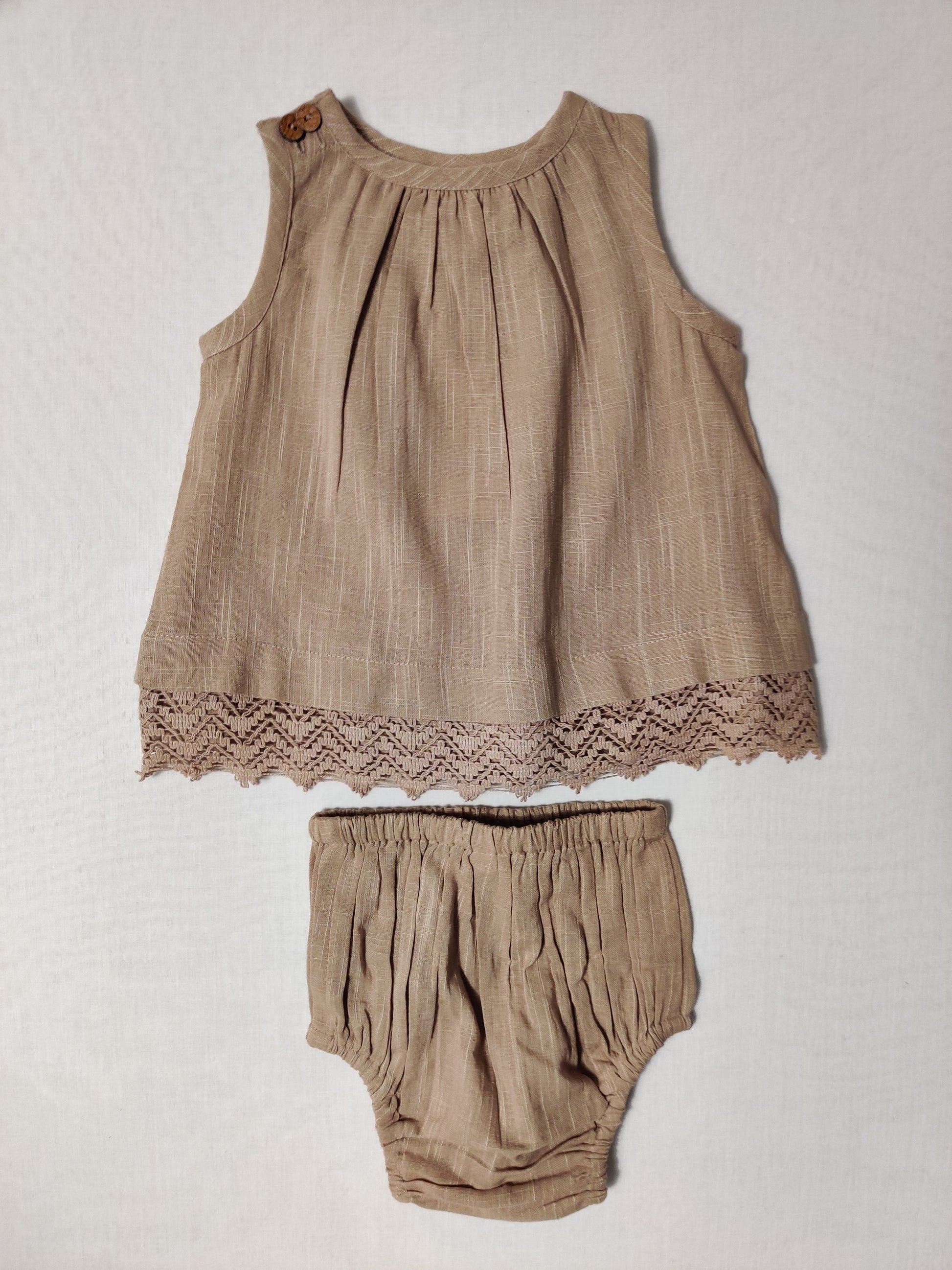 Copper Lace Dress With Matching Bloomer Dress Yo Baby Wholesale 