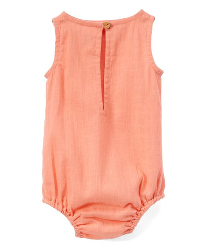 Coral Unisex Sleeveless Romper romper Yo Baby Wholesale 