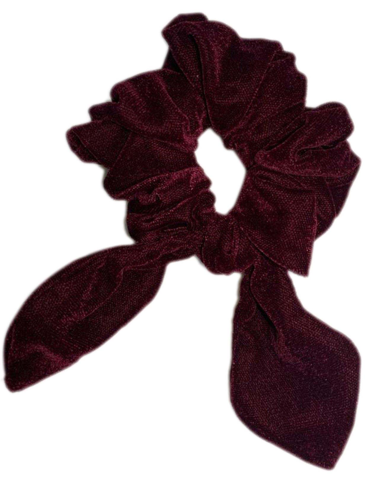 Cotton Velvet Bow Hair Scrunchy Yo Baby India 