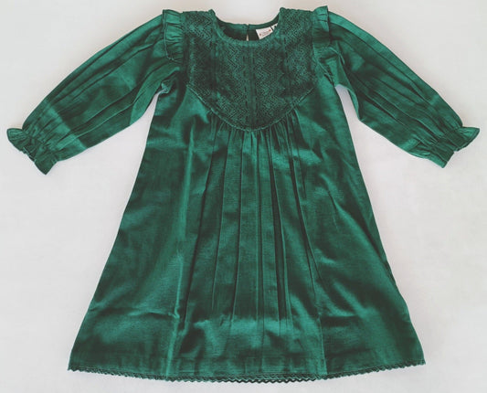 Dark Green Long Sleeves Dress Dress Yo Baby India 