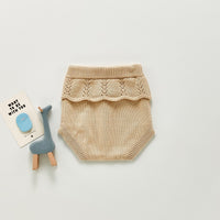 Embroidered Knitted Sweater-Shorts - Rust Dress Yo Baby Wholesale 