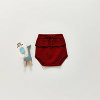Embroidered Knitted Sweater-Shorts - Rust Dress Yo Baby Wholesale 