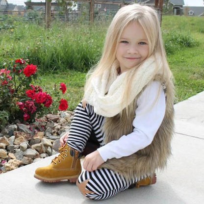 Faux Fur Vest Dress Yo Baby Wholesale 