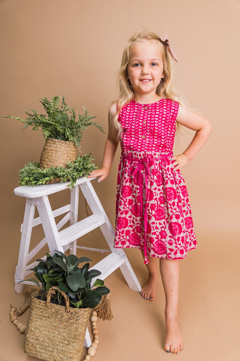 Floral Shift Dress With Drawstring Detail Dress Yo Baby India 