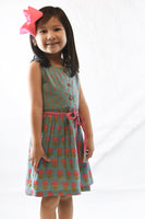 Floral Shift Dress With Drawstring Detail Dress Yo Baby Wholesale 
