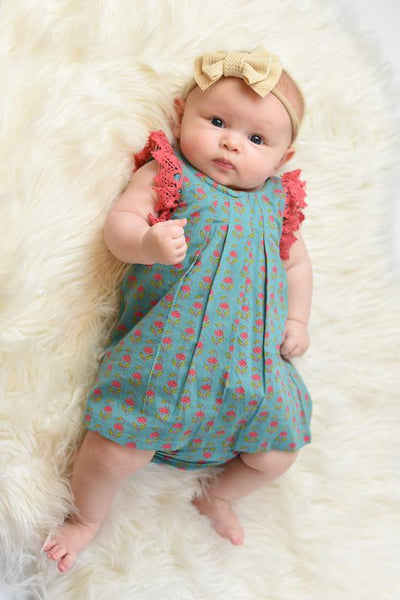 Fuchsia & Blue Shift Dress Dress Yo Baby Wholesale 