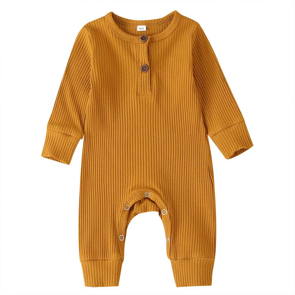 Full Sleeves Ribbed Romper- Unisex Yo Baby India 