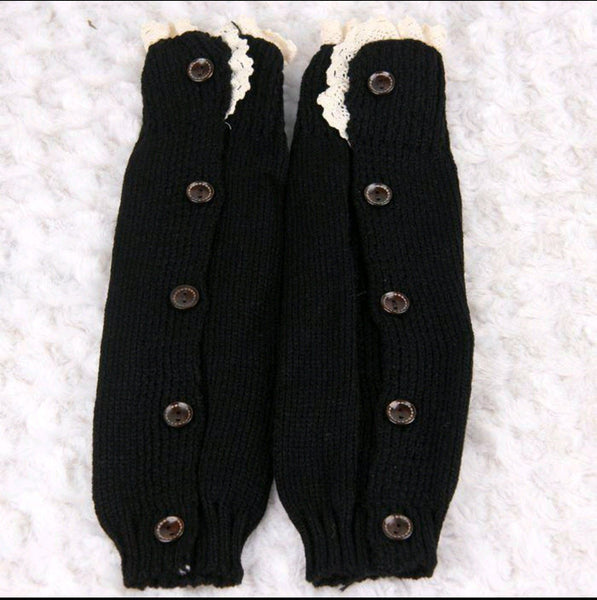 WOOL ALPACA Knitted Leg Warmers for Kid Warm Long Toeless Socks With Heel  Boot Toppers Dance Yoga Socks Girl Boy Baby Toddler White Black 