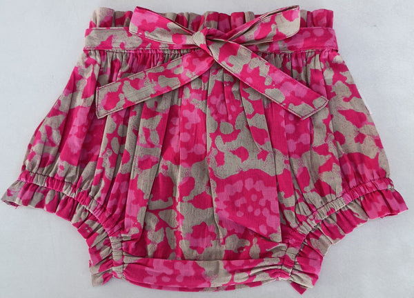 Hot-Pink Print Shorts-Style Diaper Cover Diaper Cover Yo Baby India 
