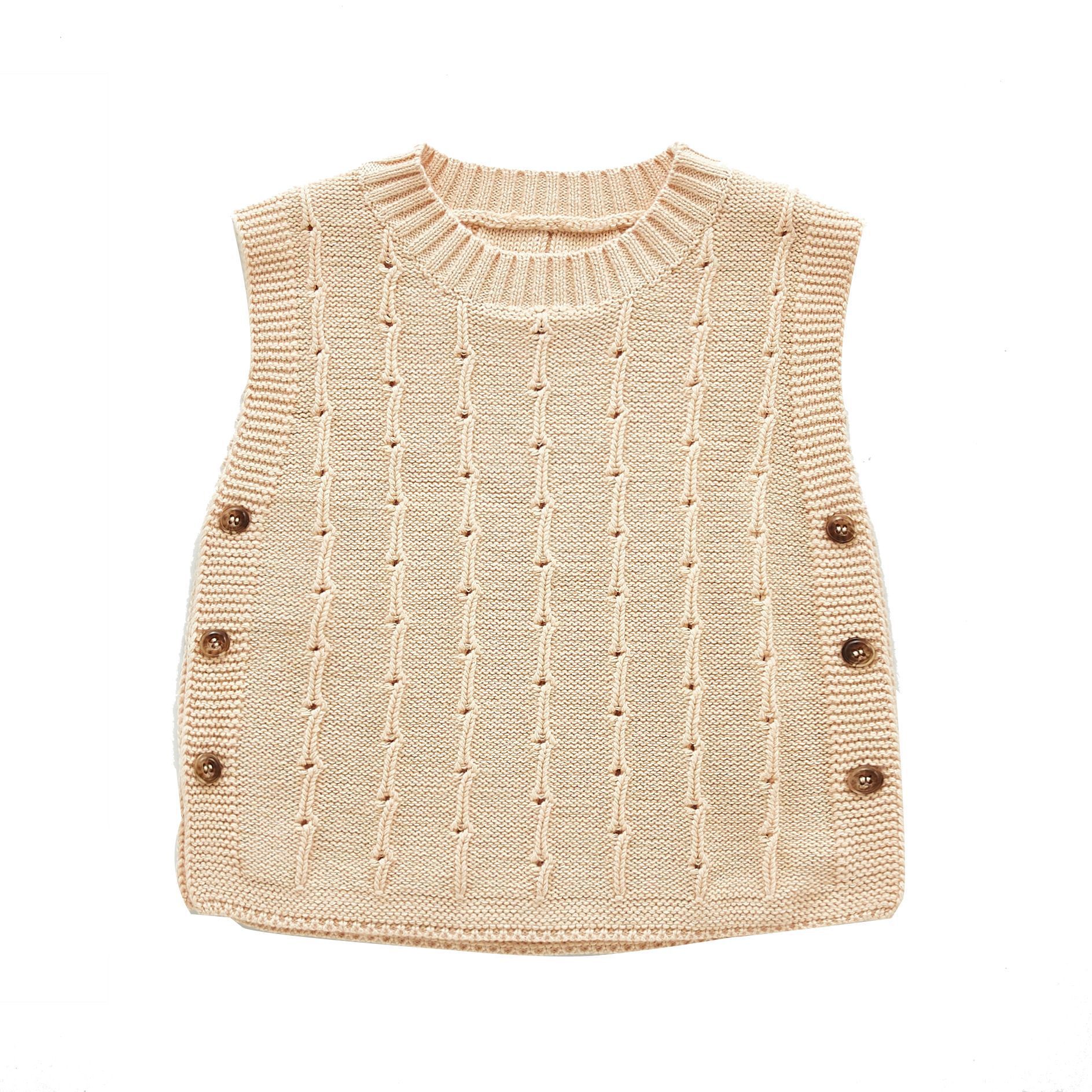 Infant Knitted Sweater Vest - Unisex Yo Baby India 