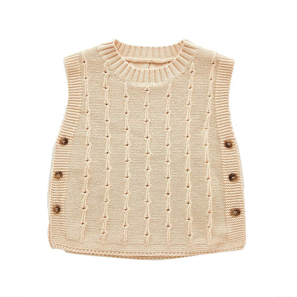 Infant Knitted Sweater Vest - Unisex Yo Baby India 