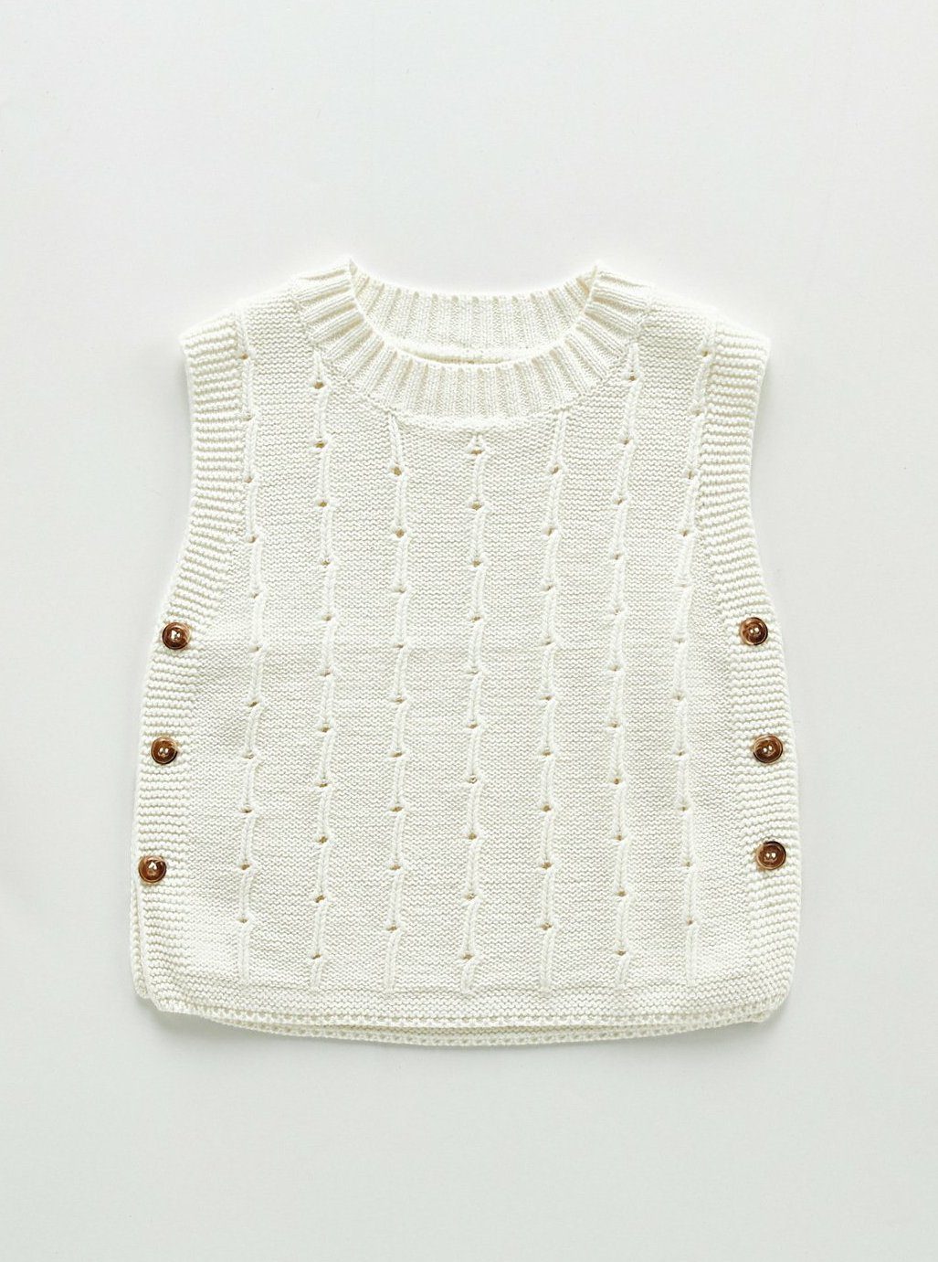 Infant Knitted Sweater Vest - Unisex Yo Baby India 