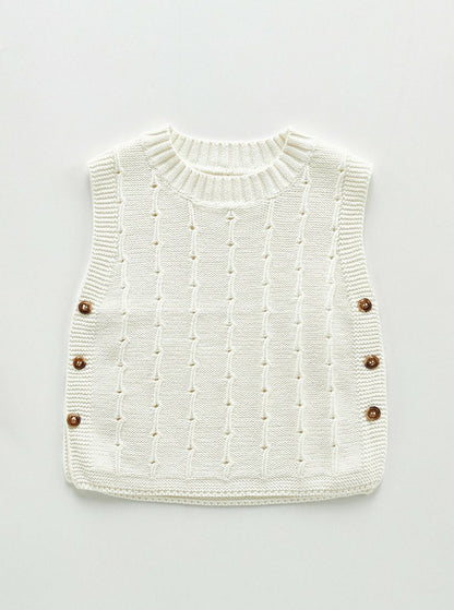 Infant Knitted Sweater Vest - Unisex Yo Baby India 