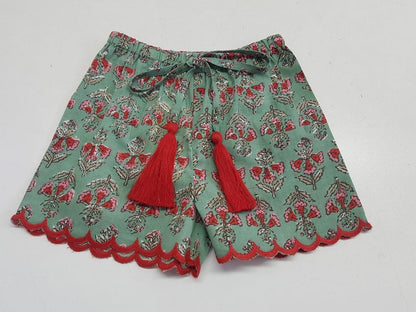 Infant Scalloped Drawstring Shorts 3 Piece Shorts Set Yo Baby Wholesale 