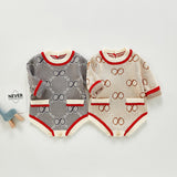 Infinity Print Infant Sweater Romper - Unisex Yo Baby India 
