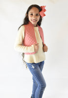 Ink Blue & Pink Reversible Sleeveless Jacket Dress Yo Baby Wholesale 