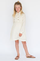 Ivory Net & Lace Detail Shirt-Dress Dress Yo Baby Wholesale 