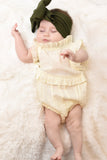 Ivory Ruffles Infant Romper Dress Yo Baby Wholesale 