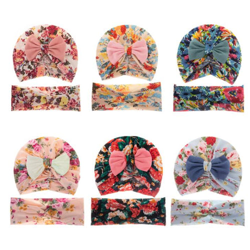 Knit Turban & Headband Set - 2 Pieces