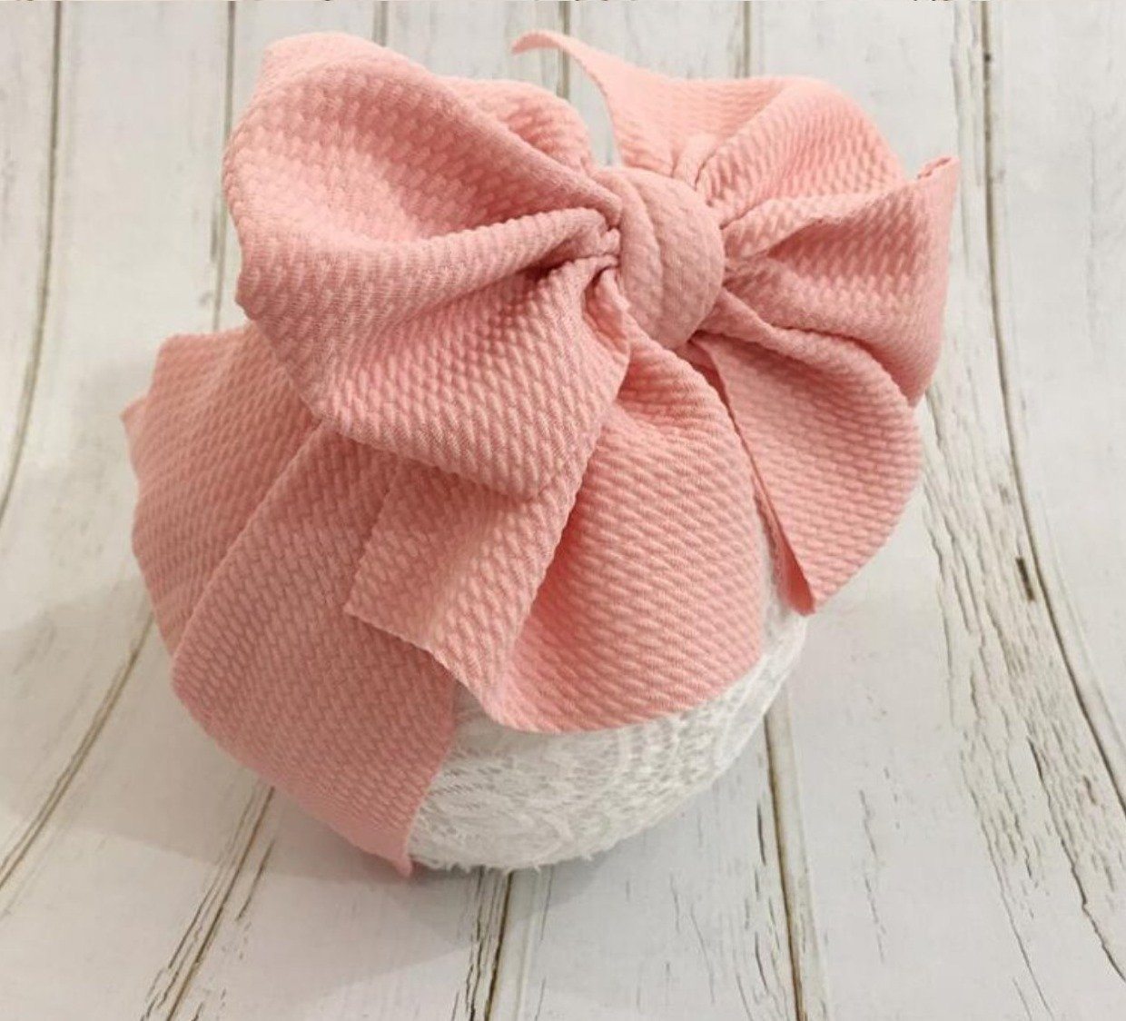 Knit Waffle Bow Hairband Yo Baby India 