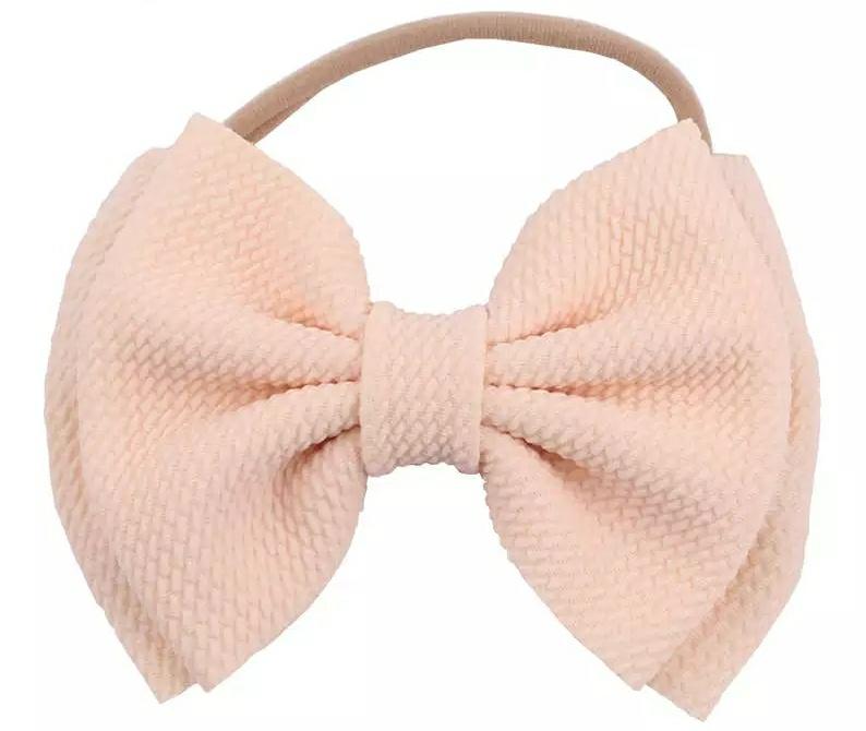 Knit Waffle Bow Hairband Yo Baby India 