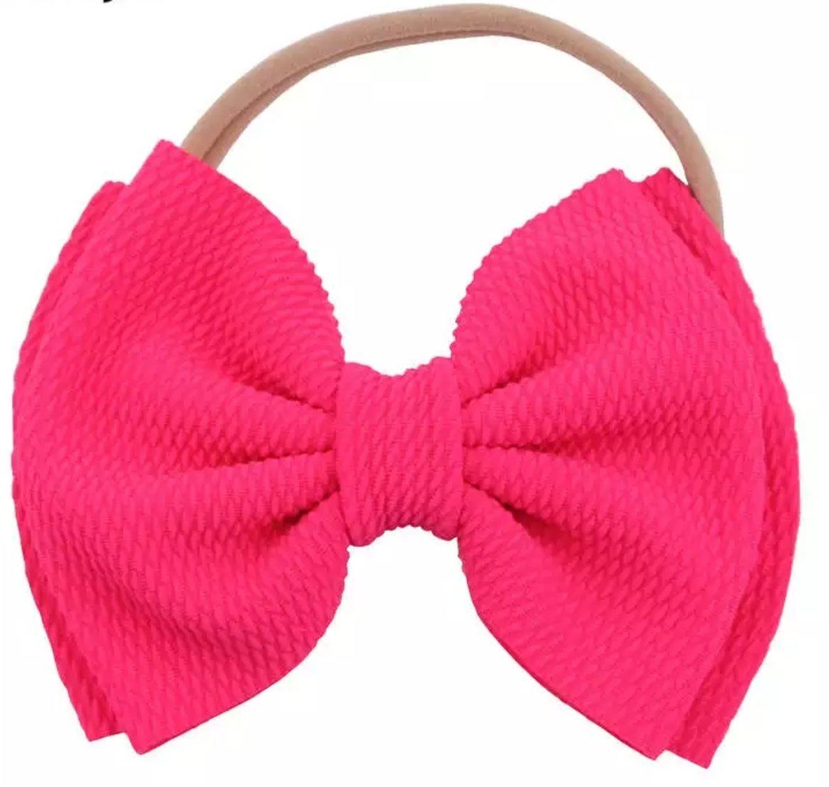 Knit Waffle Bow Hairband Yo Baby India 