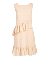 Light Pink Ruffle Sleeveless Dress Shirt-Dress Yo Baby Wholesale 