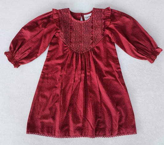 Maroon Long Sleeves Dress Dress Yo Baby India 