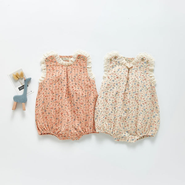 Micro Foral Sleeveless Romper Dress Yo Baby Wholesale 