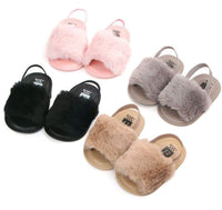Mock Fur Sandals - Hot Pink Yo Baby Wholesale 