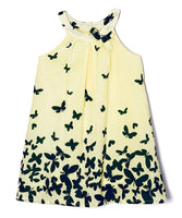 Navy Butterfly Yoke Dress Shirt-Dress Yo Baby Wholesale 