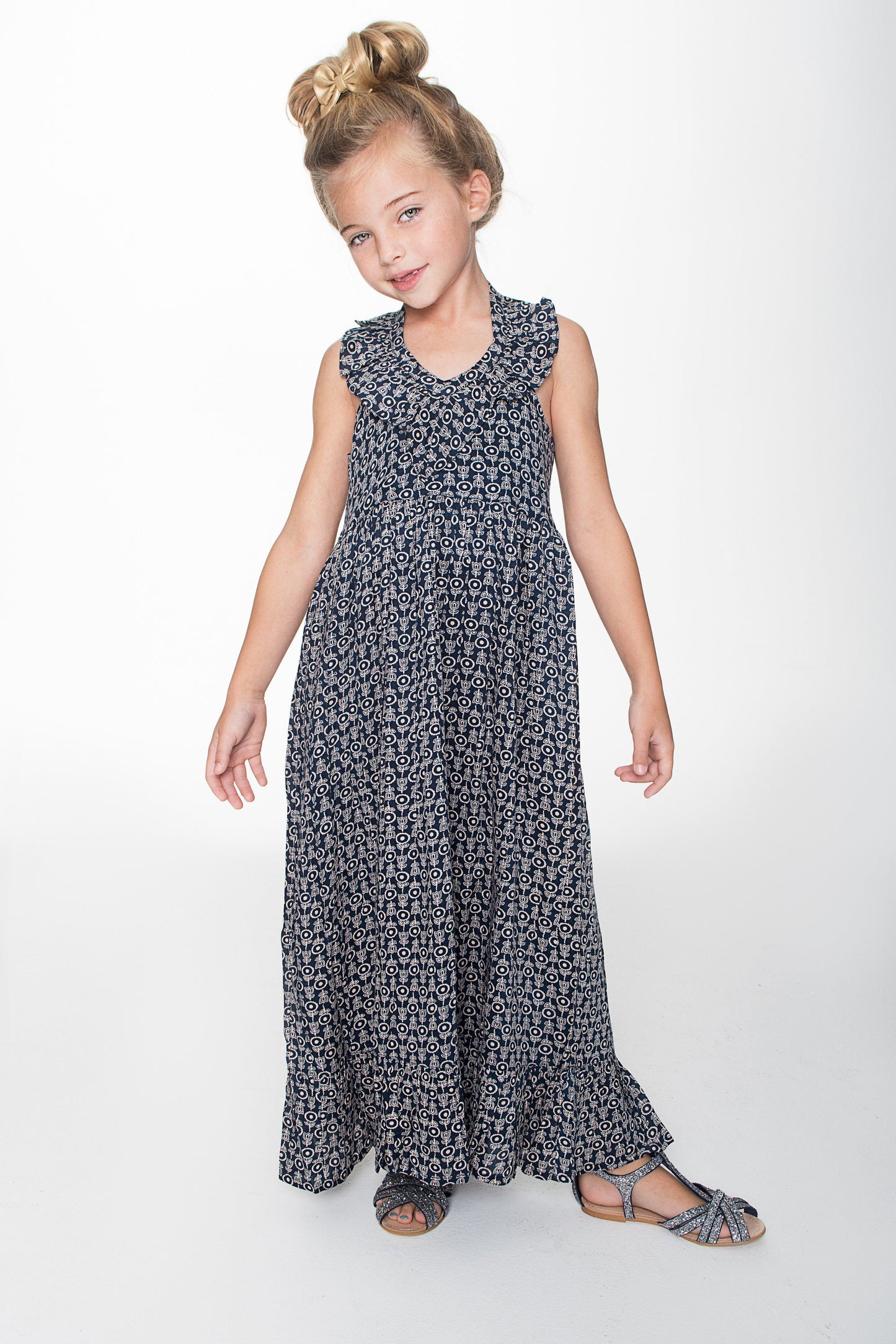 Navy Halter Maxi Dress Dress Yo Baby Wholesale 