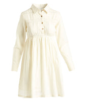 Off-White Lace Detail Shirt-Dress Shirt-Dress Yo Baby Wholesale 