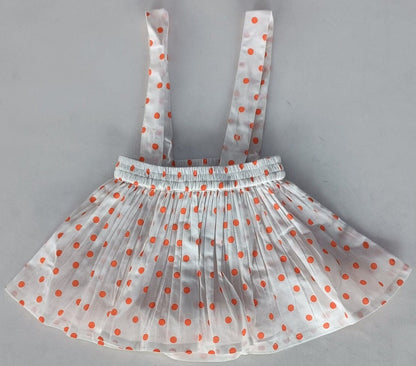 Orange Polka Dot Print Skort Yo Baby India 