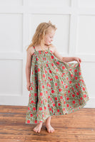 Pink Floral Tiered Dress Dress Yo Baby India 