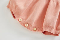 Pink Ruffle Sweater Romper Dress Dress Yo Baby Wholesale 