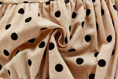 Polka Romper - Beige Dress Yo Baby Wholesale 