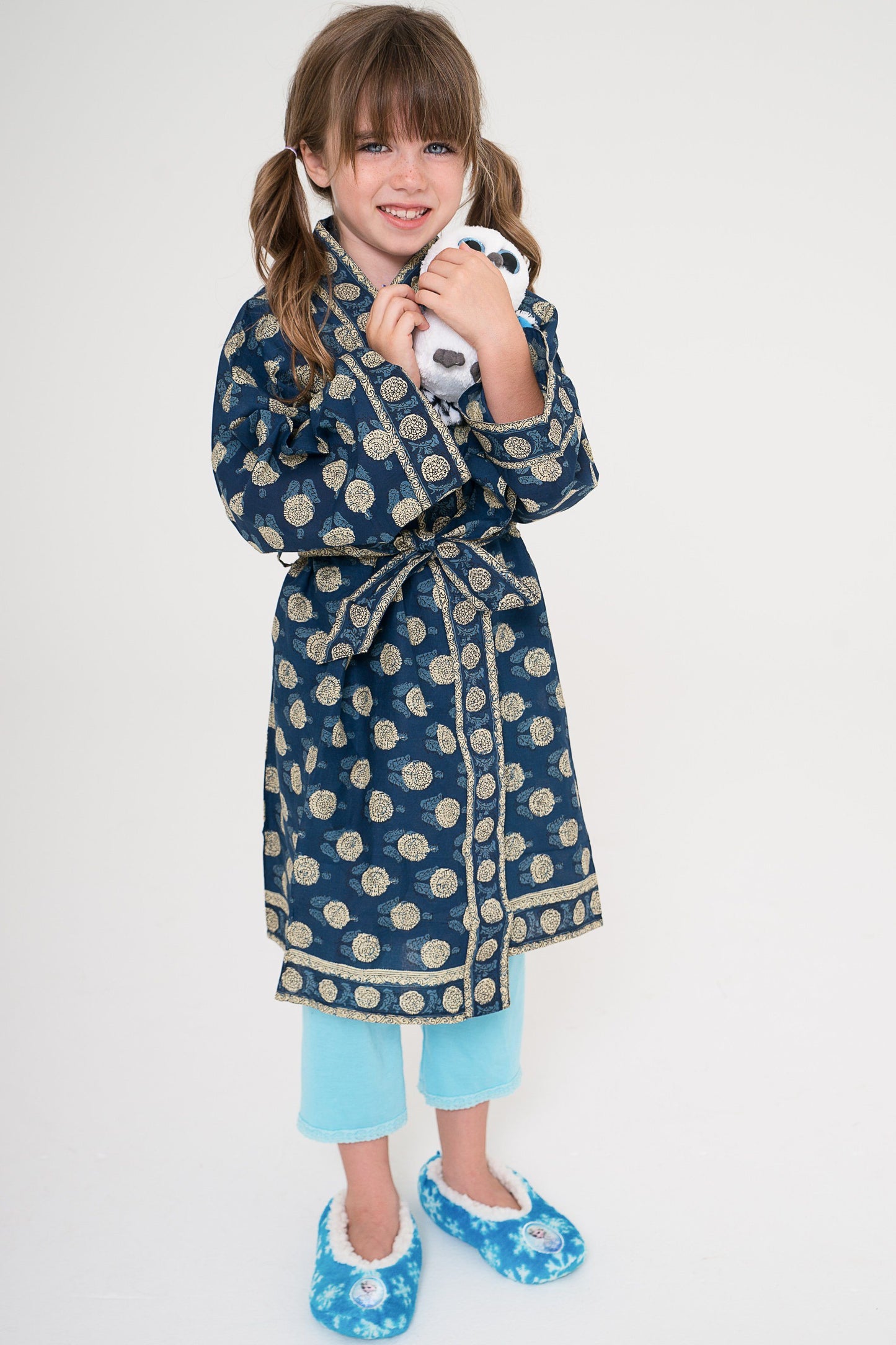 Printed Cotton Kimono Style House-Robe Yo Baby India 