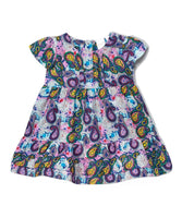 Purple Floral Frill Infant Dress Dress Yo Baby Wholesale 