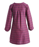 Purple Geometric Pleated Shift Dress Dress Yo Baby Wholesale 