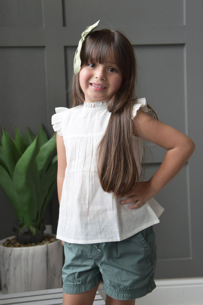 Ruffle Ivory Top Dress Yo Baby Wholesale 