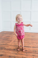 Ruffled Hot-Pink Top With Diaper Cover Set Top and bloomer 2-pc. set Yo Baby India 