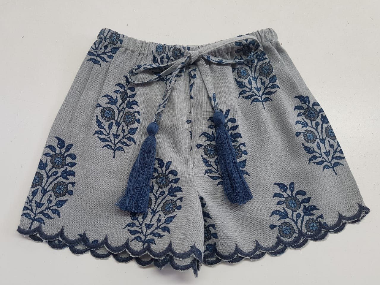 Scalloped Drawstring Shorts 3 Piece Shorts Set Yo Baby Wholesale 