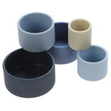 Silicone Round Stacking Cups - 5 Pcs Yo Baby India 