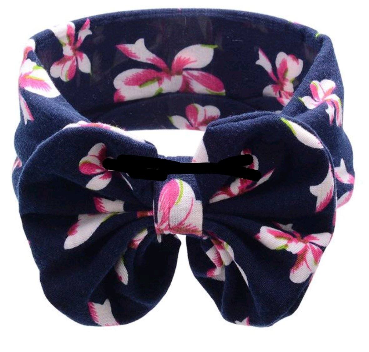 Soft Knit Printed Headband Yo Baby India Navy 