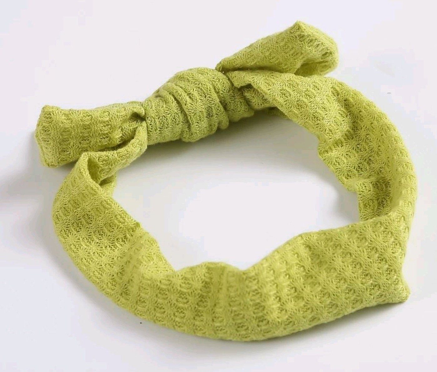 Soft Waffle-Mesh Knit Bow Headband Yo Baby India 