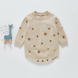 Star Sequinned Knitted Sweater Dress Yo Baby India 